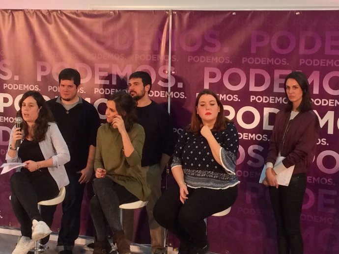 Acto de Podemos en Santiago