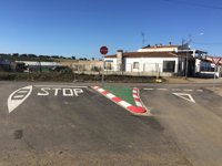 La Diputación de Badajoz acomete obras para aumentar la seguridad vial en la carretera BA-141 de Usagre a Hinojosa