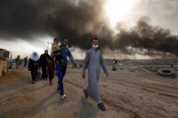 Extinguidos los incendios en 20 de los 25 pozos petrolíferos de Qayyara