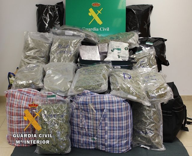 Droga intervenida en la 'Operación Shin Chan'.