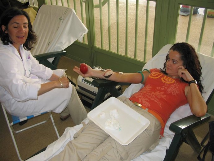 Donación de sangre en la UJA