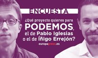 ENCUESTA: ¿Qué proyecto quieres para Unidos Podemos, el de Pablo Iglesias o el de Íñigo Errejón?