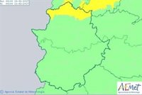 El norte de la provincia de Cáceres permanecerá este viernes en aviso amarillo por nevadas