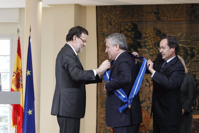 Antonio Tajani y Mariano Rajoy