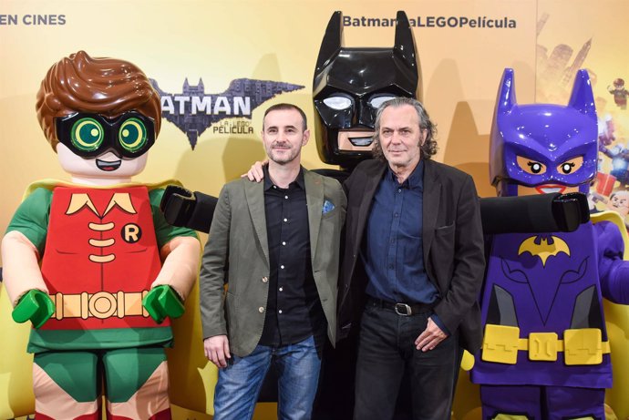 Claudio Serrano y Jose Coronado en 'Batman La LEGO Pelicula' 