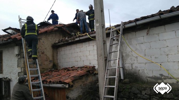 Extinción de un incendio 