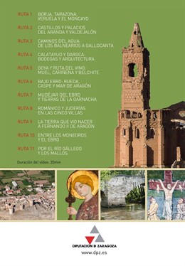 Ndp. La Diputación De Zaragoza Edita Un Dvd Con Once Vídeos Promocionales Sobre 