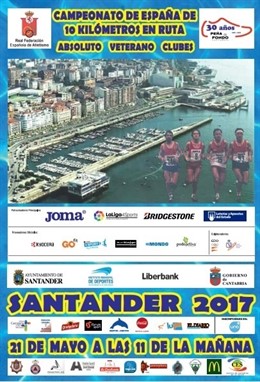 Cartel IX Campeonato de España de 10 km ruta