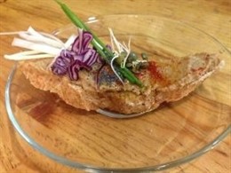 Una de las tapas veganas 