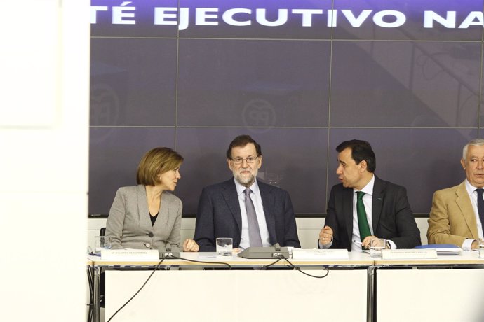 Cospedal, Rajoy y Fernando Martínez Maillo en el Comité Ejecutivo Nacional