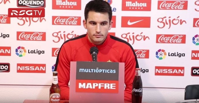 Isma López, jugador del Sporting de Gijón