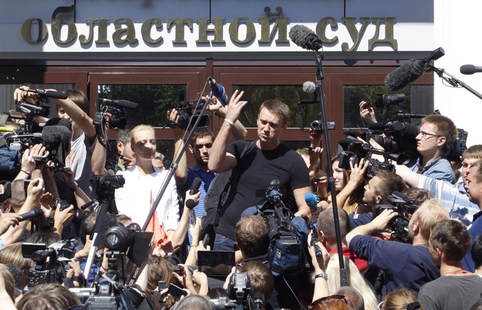 Protestas por condena del opositor ruso Navalni