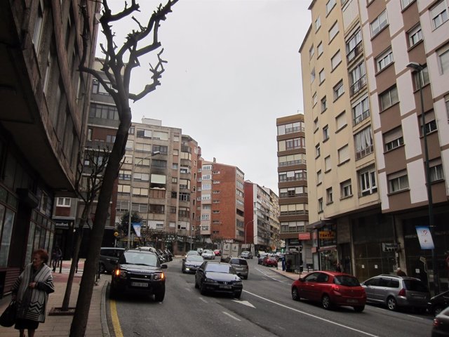 Viviendas, calle en Santander