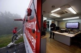 El Puesto de Mando Avanzado de SOS Navarra