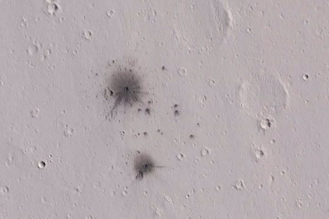 Cráteres de impacto en Marte