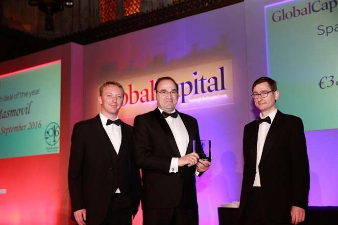 MásMóvil recibe el premio 'Spanish Deal of the Year' de Global Capital 