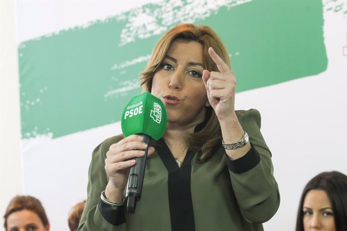 La secretaria general del PSOE-A y presidenta de la Junta, Susana Díaz