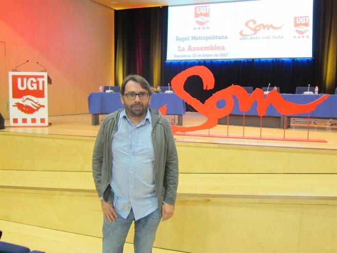 El secretario general de UGT de Catalunya, Camil Ros