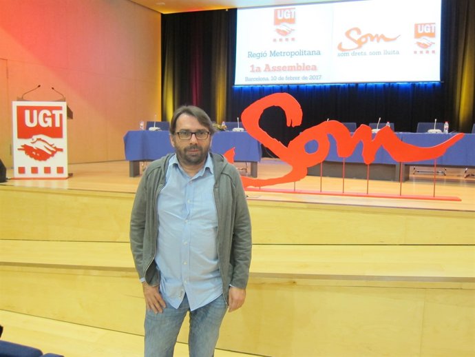 El secretari general d'UGT de Catalunya, Camil Ros