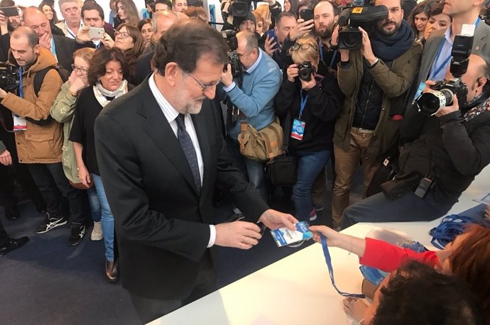 Mariano Rajoy llega al Congreso Nacional del PP