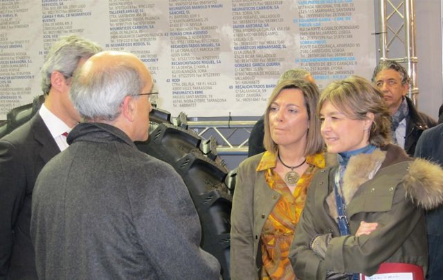 García Tejerina y Milagros Marcos en la Feria Agraria de Valladolid