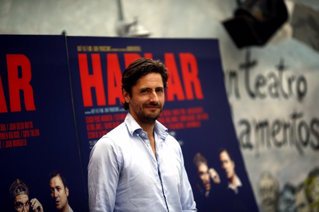 Juan Diego Botto en la presentació de la pel·lícula Hablar