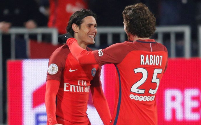 Paris Saint Germain Edinson Cavani Rabiot