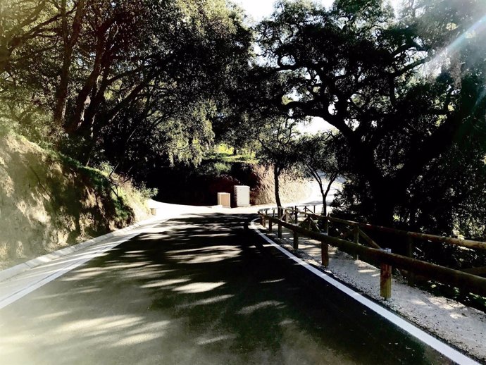 Senda peatonal seguridad vial Diputación carretera provincial  paseo andar