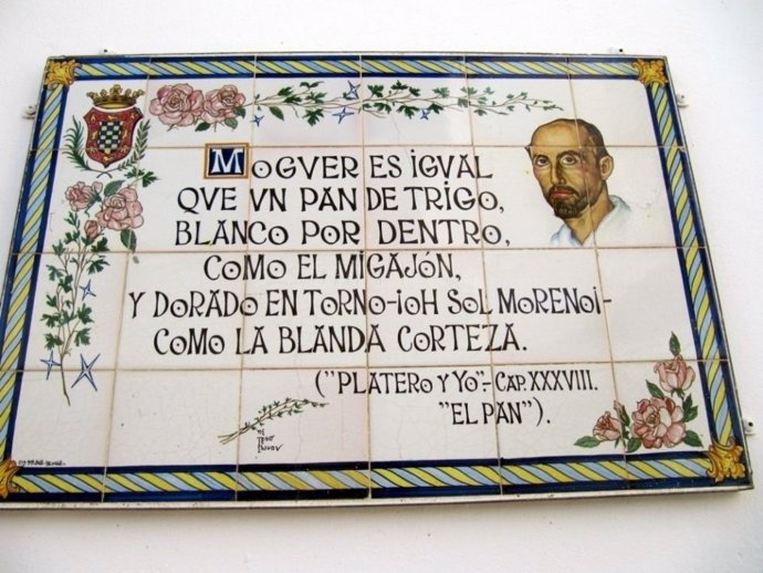 Placa sobre Juan Ramón Jiménez