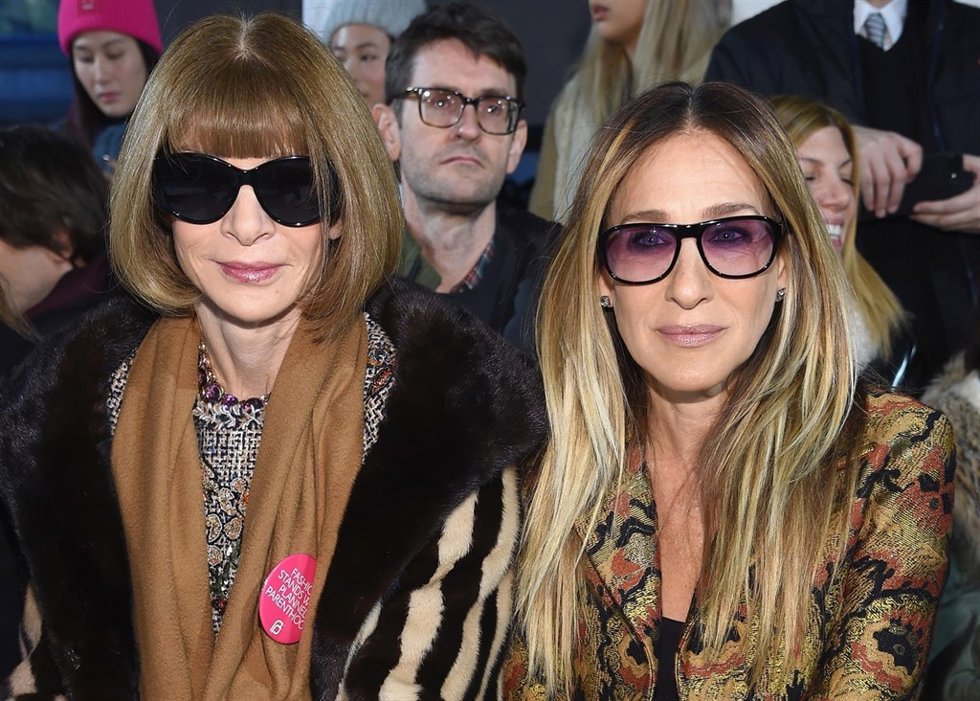 Los looks que triunfaron en el front row de Calvin Klein./ Getty