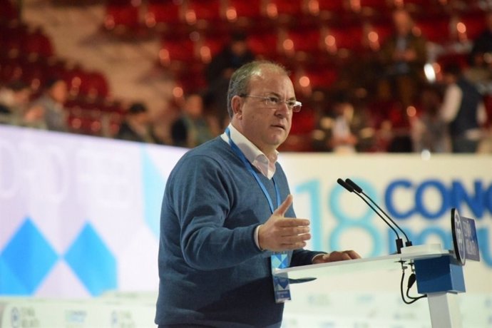 Monago en la seva intervenció en el Congreso del PP