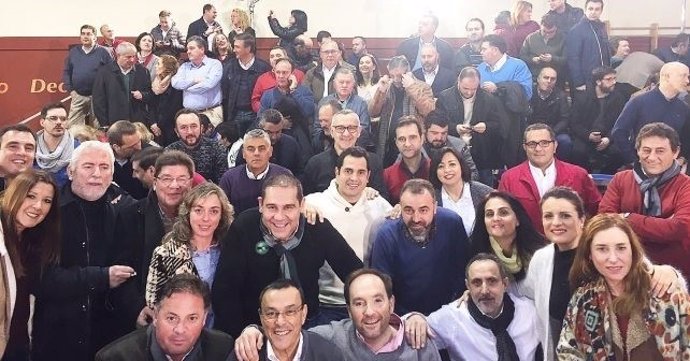 Representantes del PSOE de Huelva en el acto por el municipalismo en Madrid