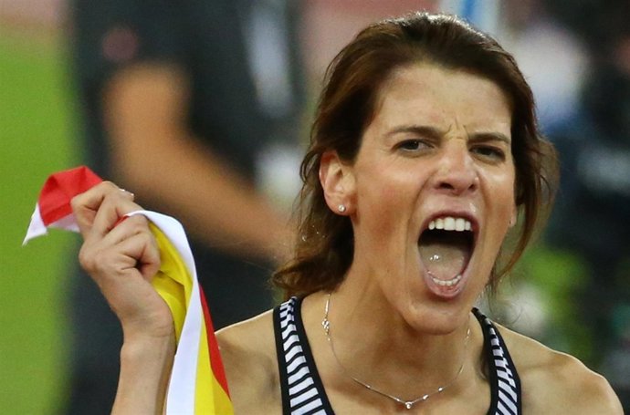 La saltadora española Ruth Beitia