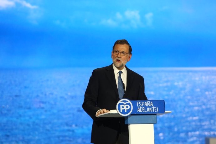 Rajoy durante su discurso en el Congreso Nacional del PP