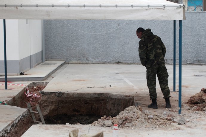 Bomba sense esclatar a Tessalònica (Grècia) 