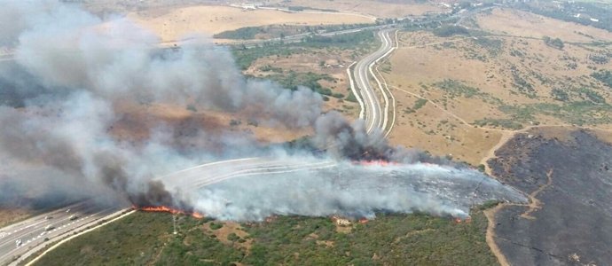 Incendio en La Línea de la Concepción en 2016
