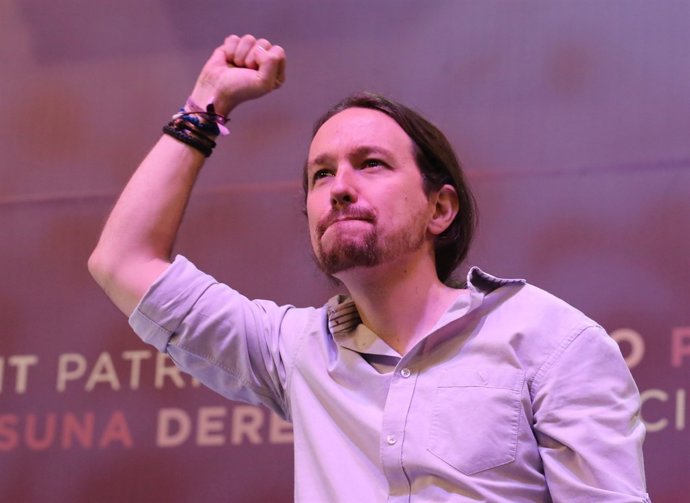 Pablo Iglesias durant el Congreso de Vistalegre