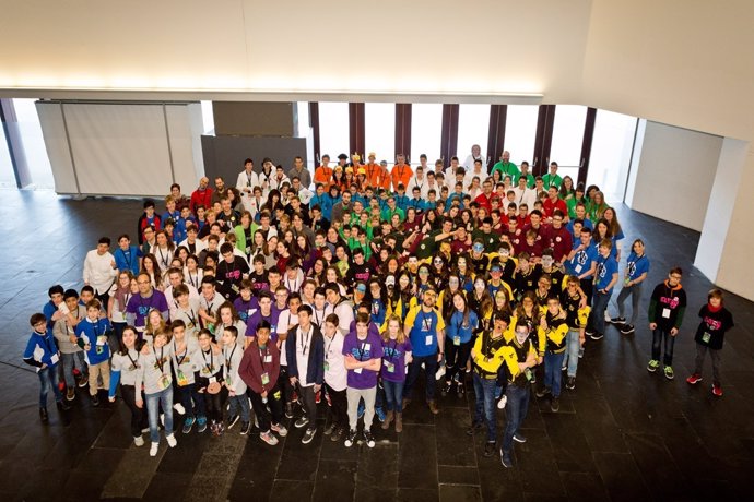 Participantes en la First Lego League Navarra 2017