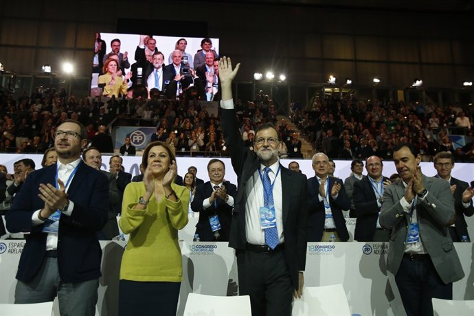 Mariano Rajoy i Dolores de Cospedal, en el Congreso del PP
