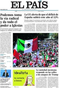 Las portadas de los periódicos de hoy, lunes 13 de febrero de 2017