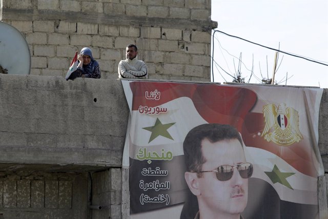 Pancarta de Bashar al Assad
