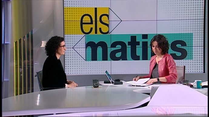 La secretària general d'ERC i diputada de JxSí, Marta Rovira, a Tv3