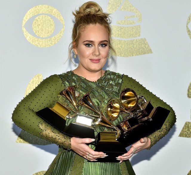LOS ANGELES - FEBRUARY 12:  Singer Adele, winner of Album Of The Year and Best P