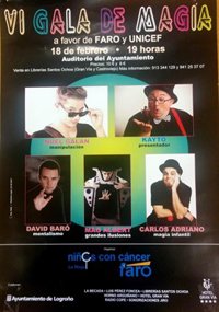 Ilusionistas de primer orden nacional, este sábado en la VI Gala de Magia