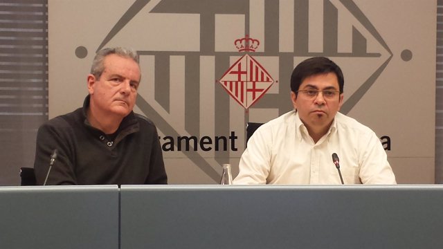 Comisionado Jordi Via, t.Alcalde Gerardo Pisarello (Ayuntamiento de Barcelona)