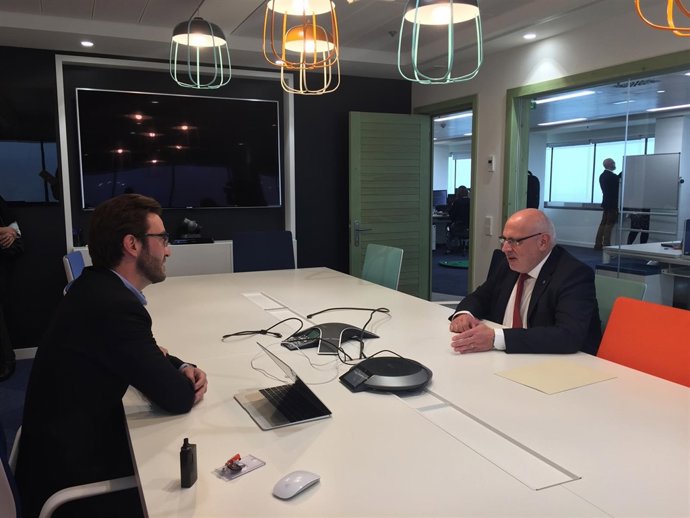 T.Jeanjean (Criteo) i l'conseller J.Baiget