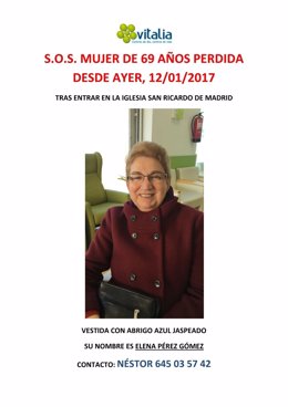 Mujer desaparecida en Madrid