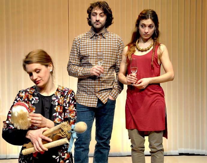 Escena de 'La Peggy Pickit veu la cara de Déu', en el Teatre Maldà
