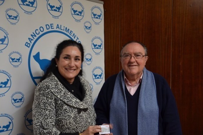 Donación de la Fundación Cepsa al Banco de Alimentos de Huelva. 