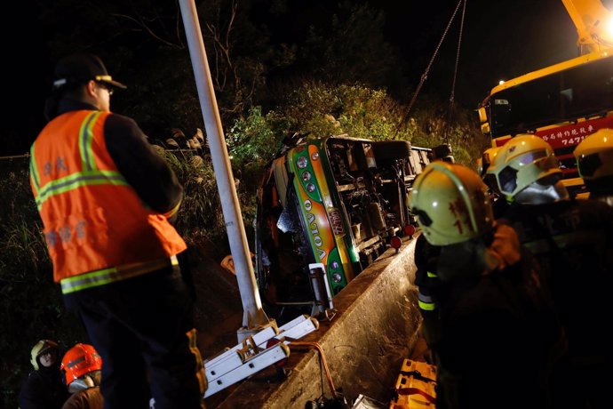 Accidente de autobús en Taipei